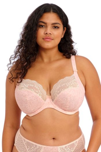 Lucie Stretch Plunge Bra, Pale Blush, Front View