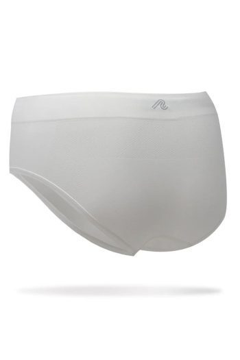 Runderwear Womens Running Hipster, White, Back View