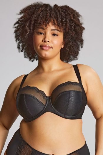 Sculptresse Esme Balcony Bra, Black, Front View