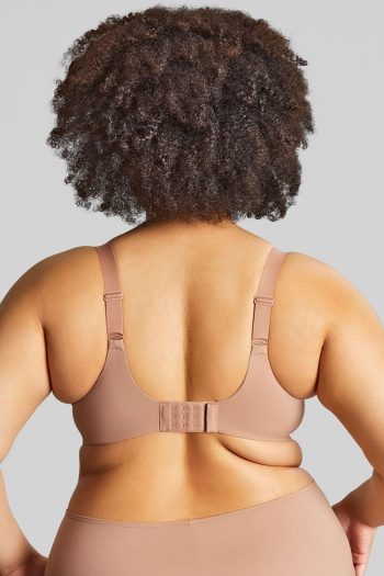 Sculptresse Esme Balcony Bra, Mocha, Back View