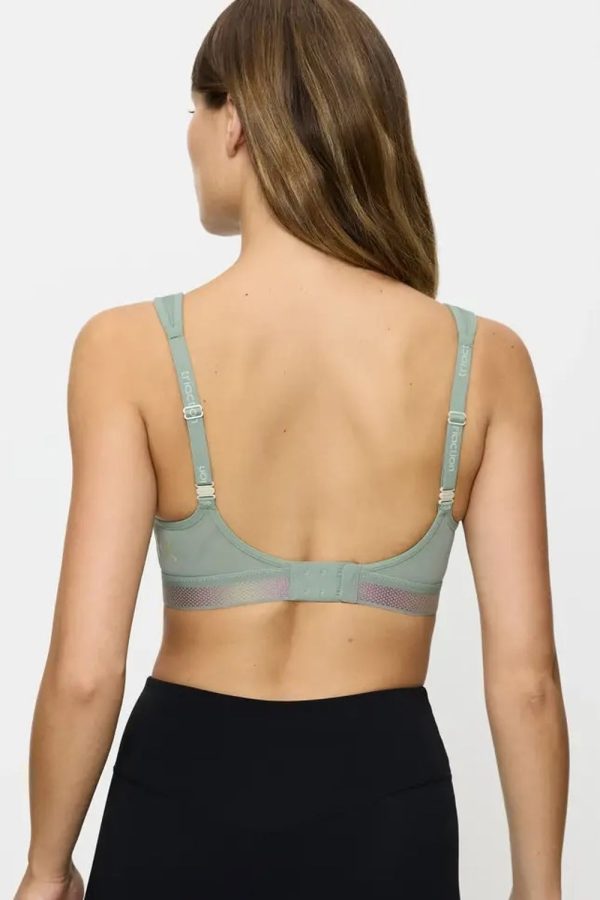 Triumph Triaction Cardio Flow Padded Bra, Absinthe, Back View