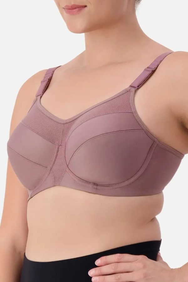 Triumph Triaction Ultra W Sports Bra, Praline, Side View