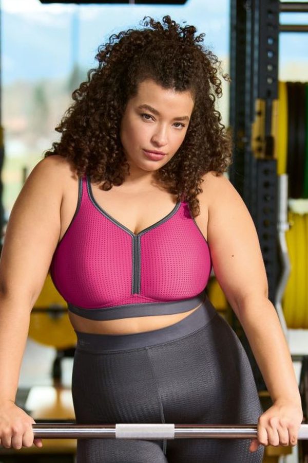 Anita Active Performance Sports Bra, Pink-Anthracite, Lifestyle View