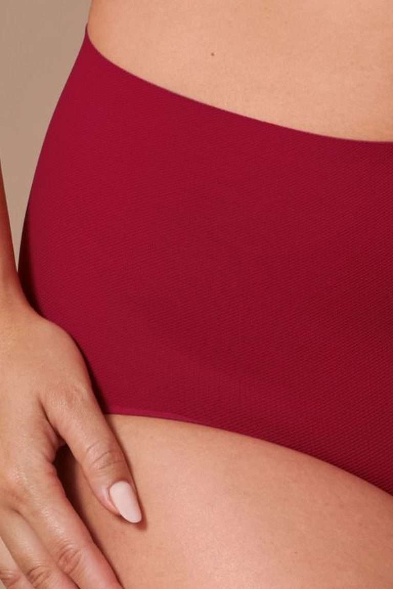 Anita - Havanna High Waist Briefs+ Dark Red