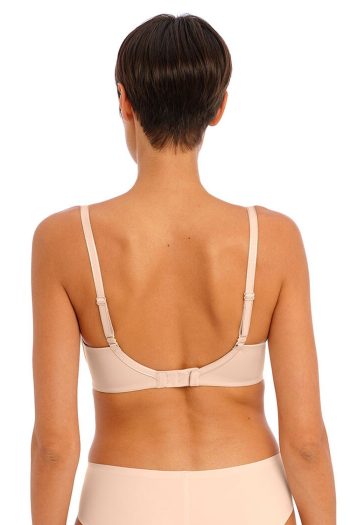 Freya Undetected Moulded T-Shirt Bra, Natural Beige, Regular Back View