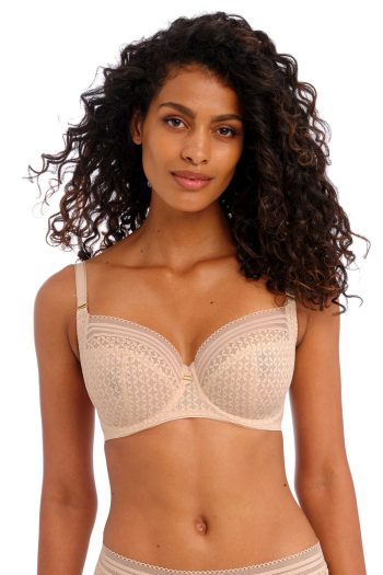 Freya Viva Side Support Bra, Natural Beige, Front View