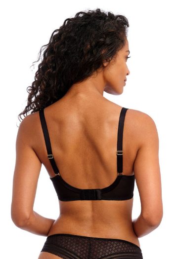 Freya Viva Side Support Bra, Noir, Back View