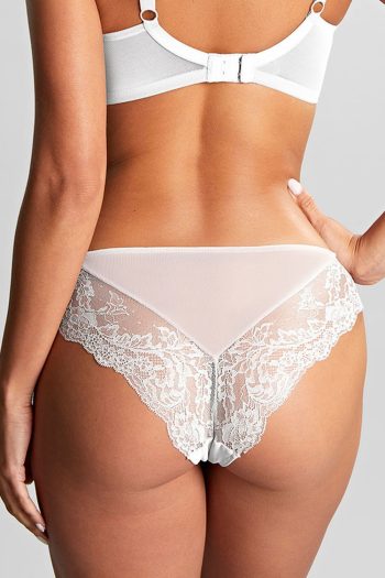 Panache Ana Brazilian Brief, White, Back View