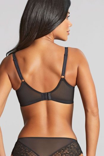 Panache Envy Plunge Bra, Black, Back View