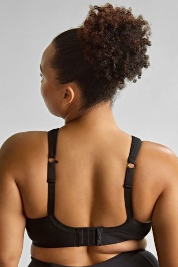 Sculptresse Activate Underwired Sports Bra, Solid Black, Regular Back View