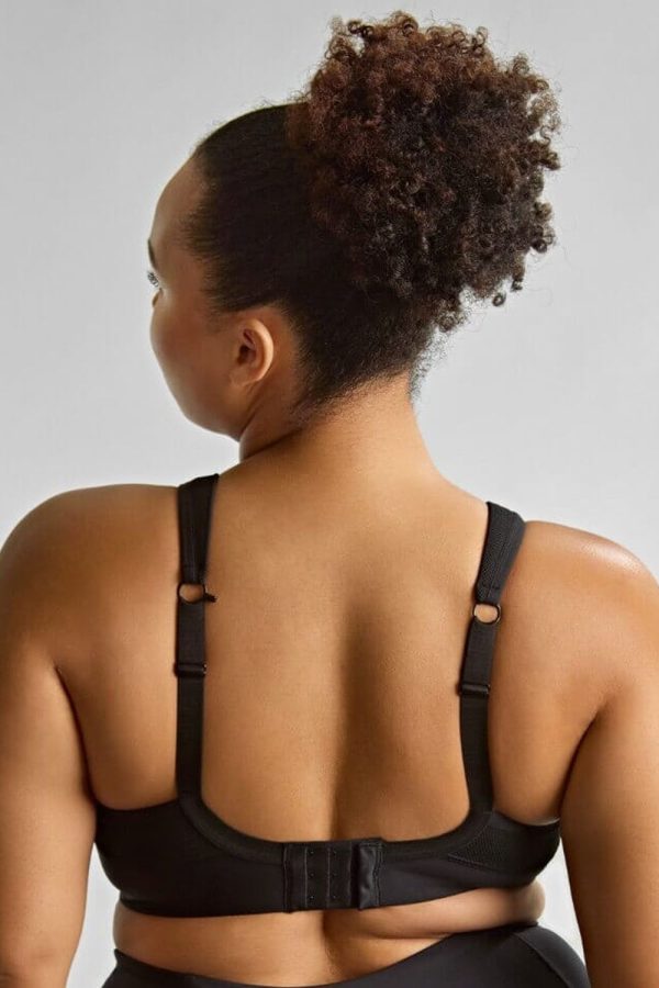 Sculptresse Activate Underwired Sports Bra, Solid Black, Regular Back View