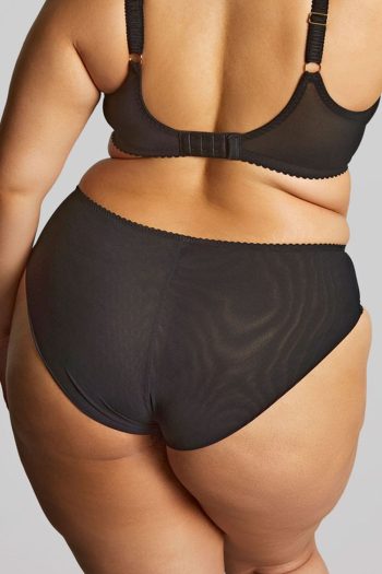 Sculptresse Liberty Deep Brief, Black, Back View