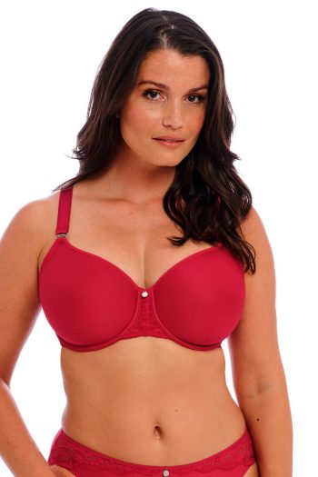 Fantasie Reflect Moulded Spacer Bra, Red, Front View