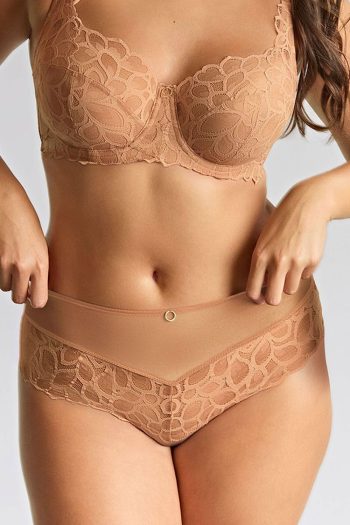 Panache Allure Deep Brief, Honey, Front View