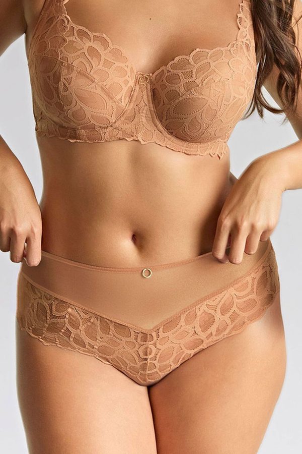 Panache Allure Deep Brief, Honey, Front View