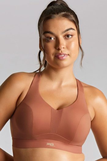 Panache Sport Endurance Underwired Sports Bra, Sienna Rose, Front View