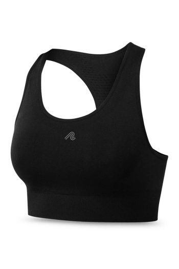 Runderwear Balance Sports Bra, Black, Front View