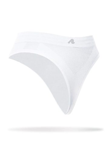 Runderwear Women's Running G-String, White, Back View