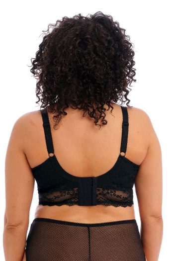 Elomi Charley Bralette, Black, Back View