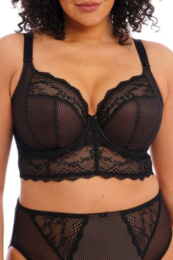 Elomi Charley Bralette, Black, Front View
