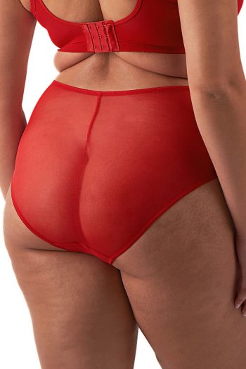 Elomi Matilda Full Brief, Haute Red, Back View