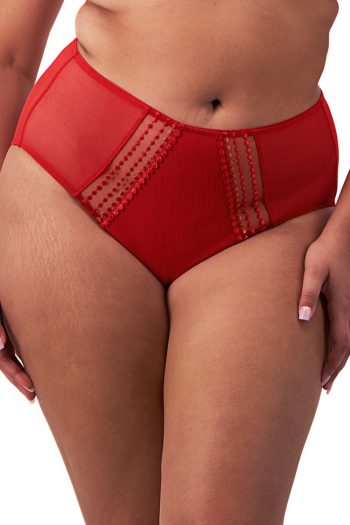 Elomi Matilda Full Brief, Haute Red, Front View