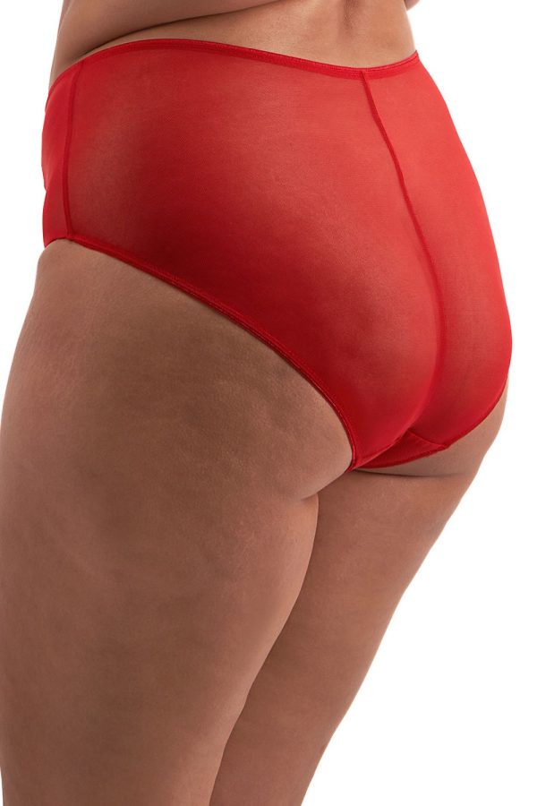 Elomi Matilda Full Brief, Haute Red, Side View