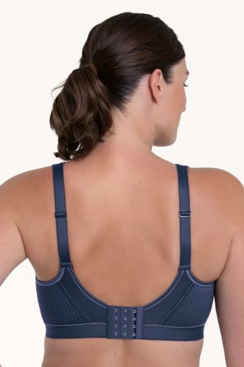 Anita Active Extreme Control Plus Sports Bra, Blue Iris, Back View
