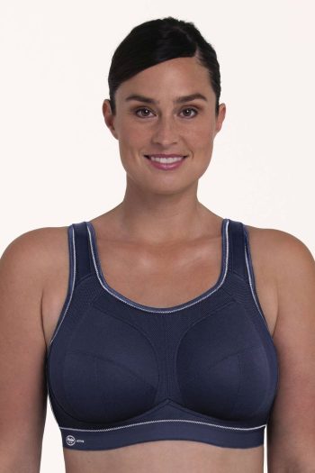 Anita Active Extreme Control Plus Sports Bra, Blue Iris, Front View