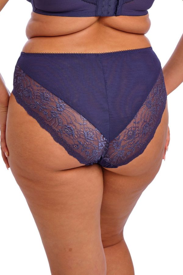 Elomi Morgan High Leg Brief, Midnight, Back View