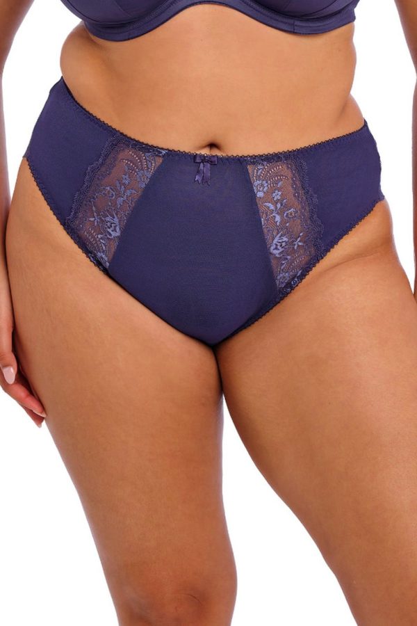 Elomi Morgan High Leg Brief, Midnight, Front View