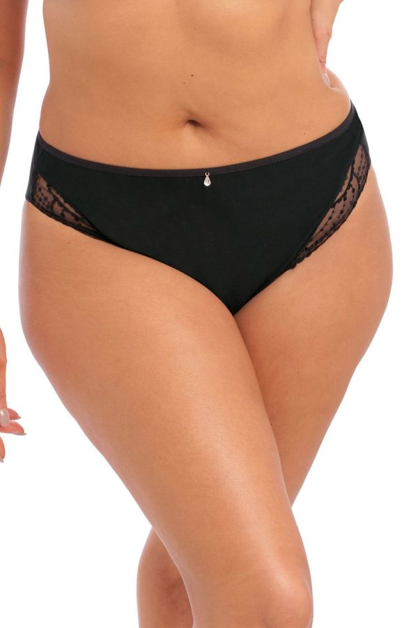 Elomi Priya Brazilian Brief, Black, Front View