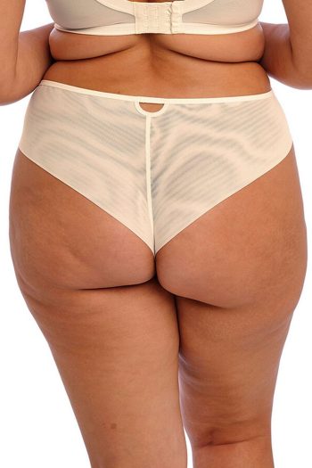 Elomi Priya Brazilian Brief, Vanilla, Back View