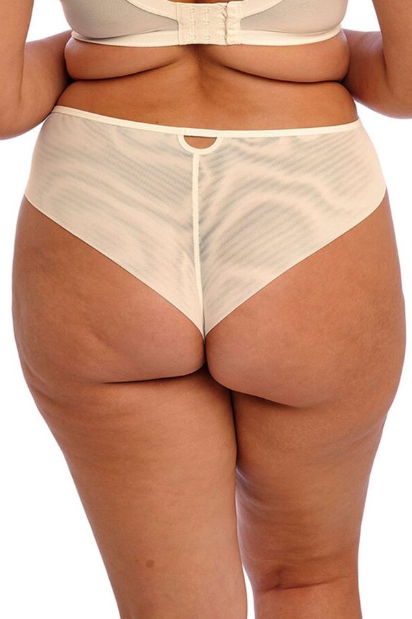 Elomi Priya Brazilian Brief, Vanilla, Back View