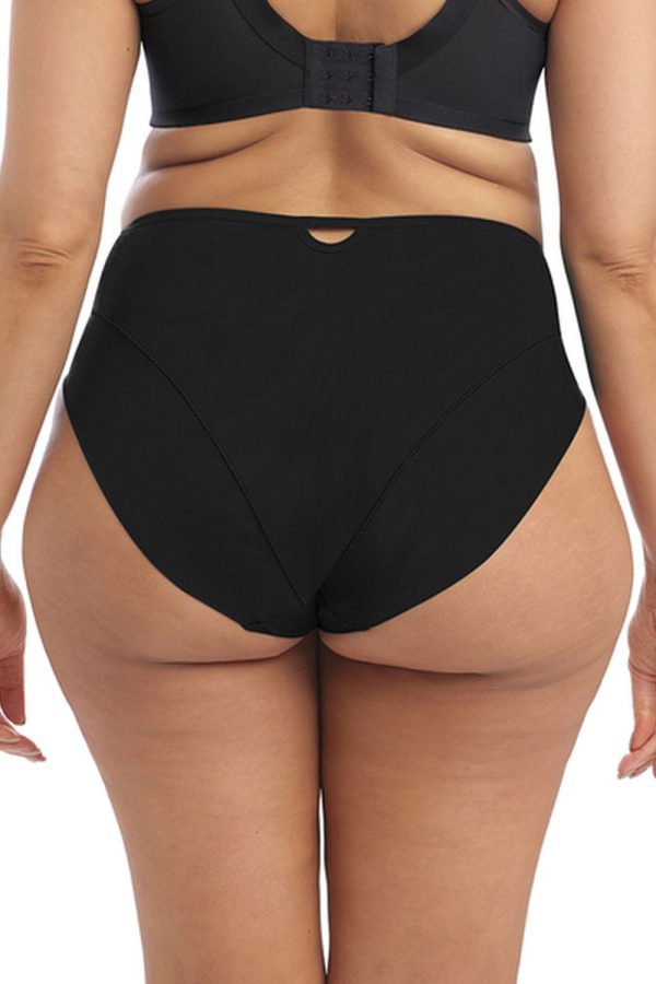 Elomi Priya Full Brief, Black, Back View