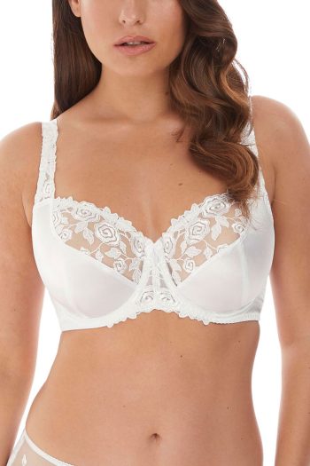 Fantasie Belle Balcony Bra, White, Front View