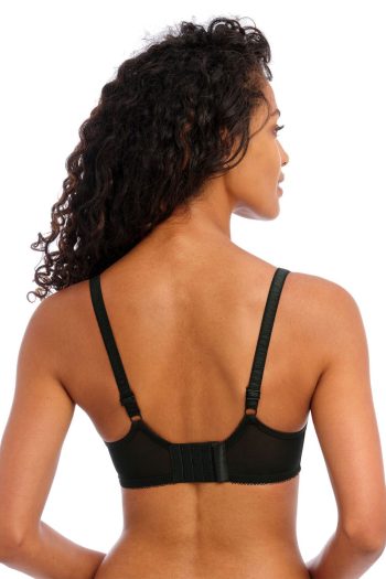 Freya Pure Moulded Nursing Bra, Black, Back View