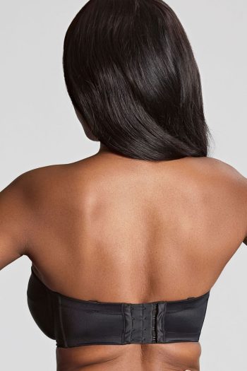 Panache Alice Balcony Strapless Bra, Black, Strapless Back View