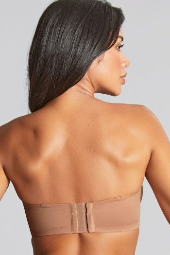 Panache Alice Balcony Strapless Bra, Honey, Strapless Back View