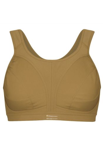 Shock Absorber Active D+ Classic Support Bra, Sand Pepper Khaki, Front View