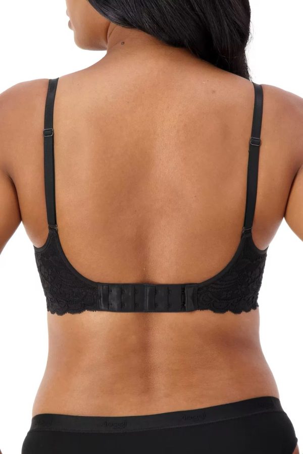 Triumph Gorgeous Mama Lace Wirefree Bra, Black, Back View