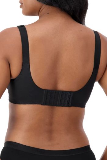 Triumph Lace Maternity Wirefree Bra, Black, Back View