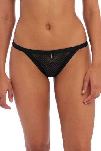 Freya Tailored Brief, Black, Front View