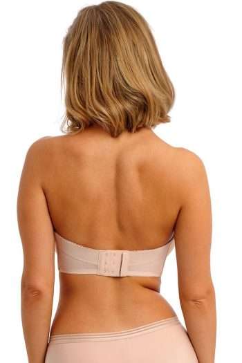 Freya Tailored Moulded Strapless Bra, Natural B‪eige, Strapless Back View