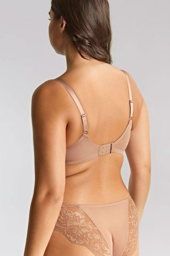 Panache Nina Balcony Bra, Mocha, Back View