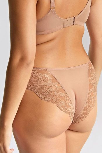 Panache Nina Brazilian Brief, Mocha, Back View