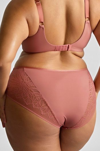 Sculptresse Sophia Deep Brief, Sienna Rose, Back View