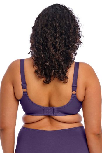 Elomi Smooth Moulded Non-Padded Bra, Midnight, Back View