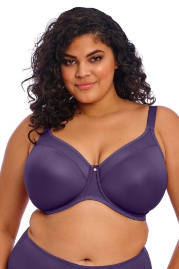 Elomi Smooth Moulded Non-Padded Bra, Midnight, Front View