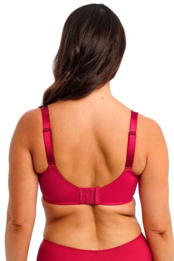 Fantasie Illusion Side Support Bra, Red, Back View